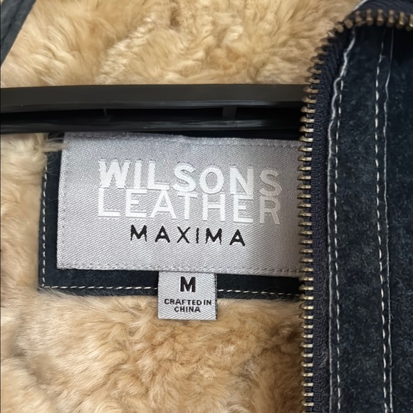 Women's Leather Jacket with Faux Fur Lining - Picture 2 of 8